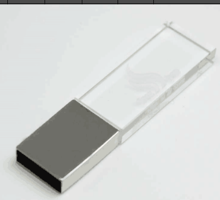 Stik USB Akrilik Menawarkan Kecepatan Transfer Data Hingga 5 Gbps Paket Khusus Memastikan Akses Data Cepat Logo Ukiran Pada Bagian Akrilik