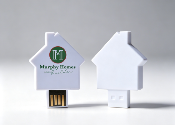 Hadiah kartu kredit memori usb dengan kartu berbentuk rumah usb flash drive palstic usb flash drive