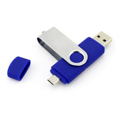 Ponsel Android OTG USB Flash Drives 2.0 3.0 panjang 7cm Mengunggah Data 64GB