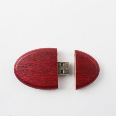 USB 2.0 3.0 Personalisasi Usb Sticks Kayu 128GB Kecepatan Cepat 30MB/S