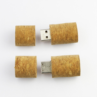 Stopper Botol Anggur Merah Flash Drive USB Kayu 3.0 128GB 80MB/S
