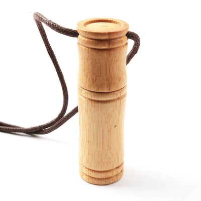 15MB/S 32GB 128GB Flash Drive Kayu Kustom Bambu Dengan Lanyard