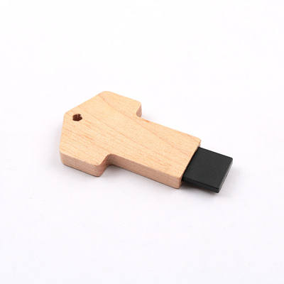 Flash Drive USB Kayu Maple Berbentuk Kunci Membaca Cepat 64GB 128GB 256GB