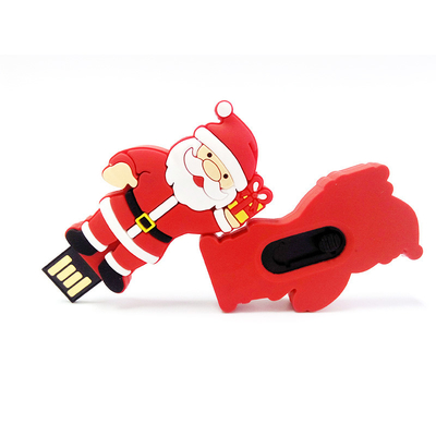 Hadiah Natal Karakter Kartun Usb Flash Drive 2.0 15MB/S 64GB 128GB