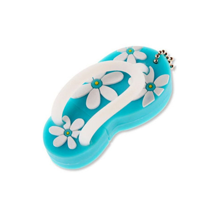 Bentuk Sepatu 3D 16G 256GB USB Flash Drive Kustom Dengan Rantai USB Plug
