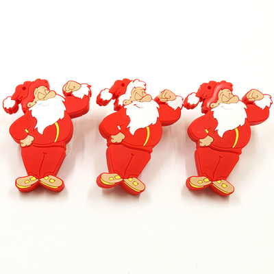 Buka Cetakan 128GB USB Flash Drive Kustom Bentuk Kartun Natal USB 2.0 USB 3.0