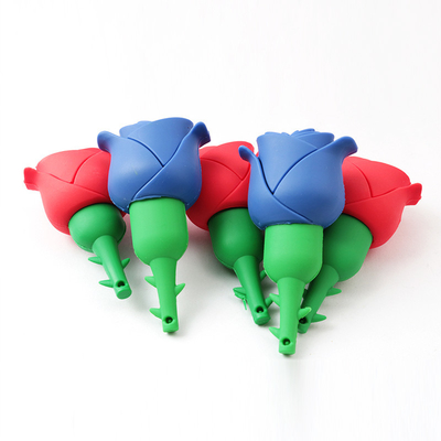 Bentuk Bunga PVC Kustom USB Flash Drive 2.0 3.0 16GB 8GB 10MB/S
