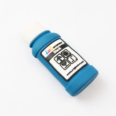USB Flash Drive Kustom Berbentuk Botol Tinta USB 2.0 3.0 H2 Pengujian 256GB