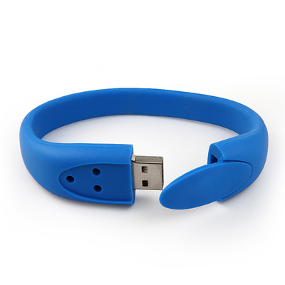 64G 128G Silicone Custom Usb Bracelet 2.0 3.0 80MB/S Memori penuh
