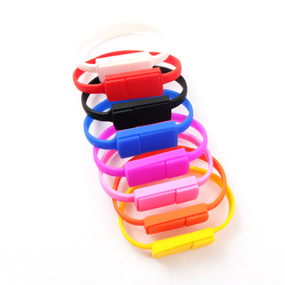 2GB 4GB 8GB 16GB 32GB Gelang Silikon Bentuk Gelang USB Disetujui Rohs