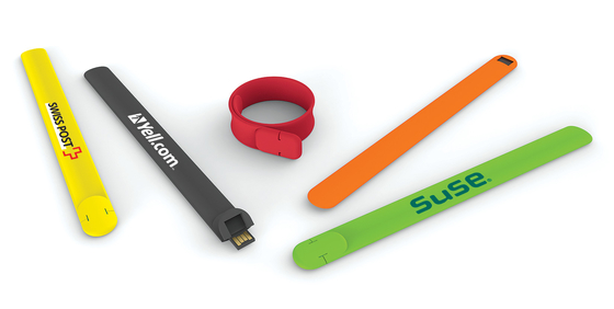 OEM ODM Gelang Silikon USB 2.0 Flash Drive 128GB UDP Flash 10MB/S