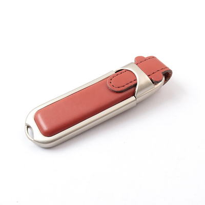 8GB 16GB 32GB PU Kulit USB Flash Drive Kecepatan Cepat 80MB/S 2.0 3.0