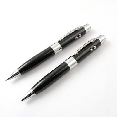 Black Metal Pen USB Flash Drive 256GB Memori Penuh 30MB/Detik dengan Chip Radiasi Laser