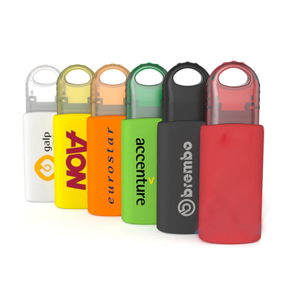 Bentuk Geser Plastik USB Stick 2.0 3.0 128GB 256GB Memori Penuh Flash OEM ODM