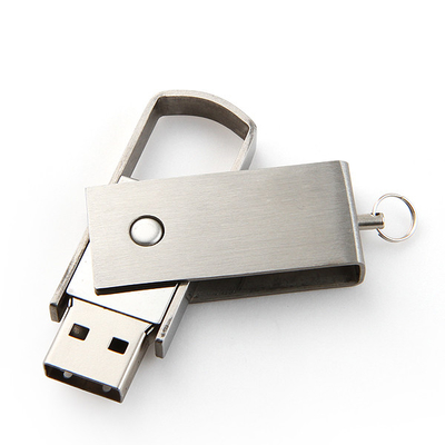 Metal Twist USB Drive 2.0 Putar 360 Derajat Memori Penuh 64G 128G