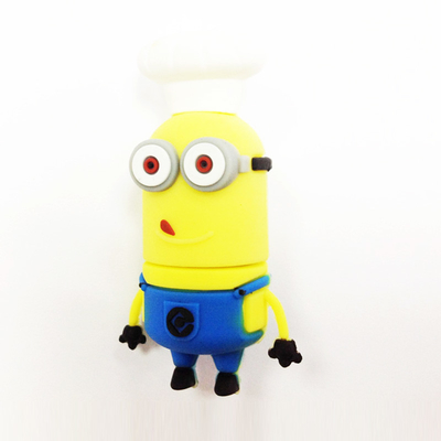 PVC Buka Cetakan Kustom Oleh Minion Karakter Kartun Usb 2.0 Dan 3.0 Cepat