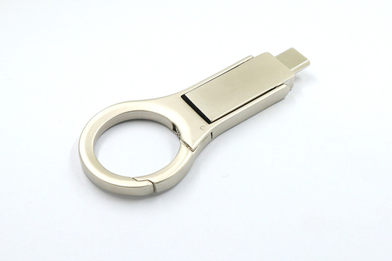 Silver Metal OTG USB Flash Drives 2.0 32GB 128GB Usb C Memory Sticks