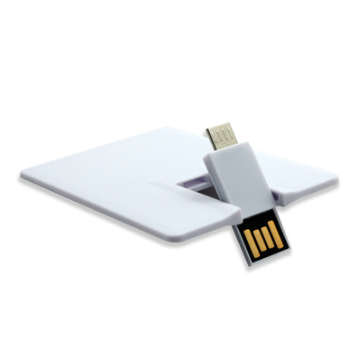 Android OTG 2.0 Kartu Kredit USB Sticks 1GB 128GB 15MB/S UV Warna-warni Cetak