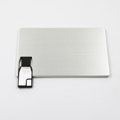 Cetak Kustom Logo Kartu Kredit Berukuran Usb Stick 2.0 128GB 256GB Tahan Air