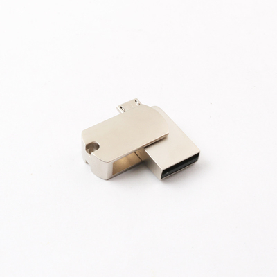 Android Silver OTG USB Flash Drive 32GB 16GB 8GB Laser Logo