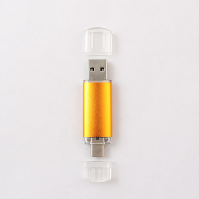 Logam 256GB OTG USB Flash Drive Laser Logo Untuk Android Iphone