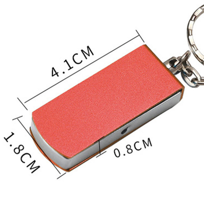 360 Derajat Putar USB Drive Laser Logo Logam Kecepatan Cepat USB Flash Drive