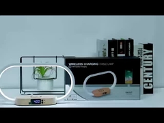 Bahan daur ulang Pengisi daya nirkabel Pengisi daya kayu Pengisi daya cepat dengan jam dan cahaya