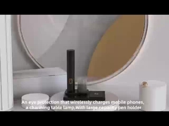 Pengisi daya nirkabel dengan lampu meja perlindungan mata siswa dapat diangkat dan dilipat